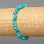 Turquoise Bracelet turquoise chip, diameter 6x4mm +-, length 18cm (stretch)