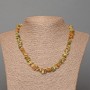 Necklace of Multicolored Jasper natural stone chips, diameter 8×3mm+-, length 48cm