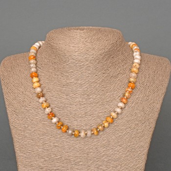 Emperor Jasper Beads Smooth Rondelle Natural Stone 8×5 mm ±, length 47 cm ±