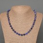 Sodalite Necklace with Garnet? Wait: ensure correct translation: 