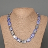 Sodalite Necklace Natural Stone Rectangular, 13x18mm, length 48cm
